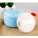 3.5'' Powder Puff Kit Container Dispenser Case | Portable Makeup Cosmetic Jar | Blue - Home & Travel - Buy Online on GoSupps.com