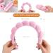 Spa Headband for Washing Face Skincare Headbands for Makeup Removal Face Scrubber Facial Exfoliator Sponge Makeup Headband Terry Cloth Headband Bubble Soft Puffy Headband for Girl Women Pink + Black - Buy Online on GoSupps.com