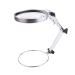 Magnifier Desk Flexible Magnifying Loupe Glass Lighted Magnifier Lamp for Reading Hobbies Crafts Workbench Needlework Jewelry Design