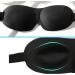 3D Contour Eye Mask for Men and Women | 100% Light Shielding, Soft & Breathable | Ideal for Shift Work, Sleep, Travel, Nap | Includes Earplugs - Black - Buy Online on GoSupps.com