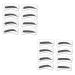 Beavorty 64 Pairs 8 Eyeshadow Eyebrow Stickers Kits Eyebrow Card Eye Shadow Makeup Tools Eyebrow Trimming