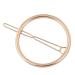 Pulabo Round hairpise European style simple geometry metal hair clip horsetail clip women hair accessories golden comfort and durable practical