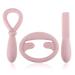 Sensory Silicone Chewing Tools for ADHD Teething Autism - Pack of 3 - Nail Biting Stop - Chewing Tube Speech Therapy (Light Pink)