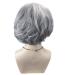 2018 Ombre Gray Blonde Bob Wig - Short Wavy Synthetic Hair 33cm | 2 Tones Silver Gray for Women - Buy Online on GoSupps.com