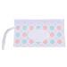 Shakven Baby Wipe Holder - Waterproof Baby Wipe Dispenser Wipe Holder For Bathroom Wipes Container Bohemian Style Design Wrist Strap Portable For Stroller Light Green Orange Flower