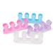 4 Pairs Gel Toe Stretcher and Toe Separator, Soft Nail Toe Separator Divider Spacer for Pedicure Manicure Nail Art