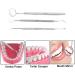 Dental Oral Kit - 3 Pcs Mirror Handle & Explorer Hook Pick for Oral Hygiene, Teeth Cleaning & Whitening - Buy Online on GoSupps.com
