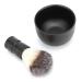 Stainless Steel Shaving Soap Cup Men's Beard Care Manual Shaving and Beard Brush Set (Set)