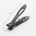 OUSIKA Nail Clippers Stainless Steel Nail Clippers Trimmer Manicure Nail Cutter Pedicure Finger Toe Scissors Nail Clipper Big Size Nails (Color : Schwarz) - Buy Online on GoSupps.com