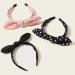 Huachi Christmas Turban Headband with Bunny Ears | Polka Dot Vintage Hair Accessory for Girls & Women - 6 Colors - Buy Online on GoSupps.com
