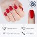 Original Clara Cosmetics Nail Polish - 25 Self-Adhesive Nail Foils | Test Winner 2022 | Trendy Cherry Colors | Up to 4 Applications - Buy Online on GoSupps.com