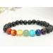 Buy Jet L-ava Chakra Gemstone Stretch Bracelet - Healing Crystal for Spiritual Meditation & Positive Aura - Buy Online on GoSupps.com