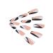 Brishow Pink Press-On Nails | Long Ballerina Acrylic Fingernails for Women & Girls - 24 Pieces - Buy Online on GoSupps.com