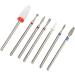 Nail Drill Bit 7 Pieces Nail Tungsten Carbide Drill Bits Nail Grinding Nail Tungsten Carbide Drill Nail Grinding Head Nail Drill Professional Nail Drill Set Manicure Pedicure - Buy Online on GoSupps.com