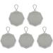 Makeup Puff Box Octagonal Powder Puff Container 5-Piece Gray Dustproof Safe Box for Dressing Tables - Buy Online on GoSupps.com