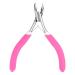 Nail Art Cuticle Nipper  Stainless Steel Dead Skin Remover Clipper Scissor Plier Pedicure Manicure Tool(Rose Red)