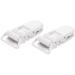 Aposous 20Pcs T-Shape Plastic Pacifier Clips - Baby Kids Soother Dummy Badge Holder - White - International Shipping Available - Buy Online on GoSupps.com