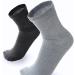 Combed Cotton Diabetic Crew Socks 3 Pair/Pack 10-13 Solid Grey - Non-Binding - Buy Online on GoSupps.com