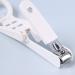 UNbit Nail Clipper Adult Nail Clippers Plastic/Carbon Steel White Nail Clippers 13 * 4.2 * 1.7CM Function Magnifying Glass Nail Clippers Can Rotate - Buy Online on GoSupps.com