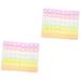 minkissy 2 Sets Nail Art Storage Box Ornament Container Storage Containers Nail Acrylic Powder Nail Organizer Dip Powder Organizer Makeup Drawer Fixed Box Accessories Abs