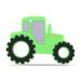 Baby Tractor Car Silicone Teether Sensory Chew Toys BPA Free Soft and Effective Infant Teething Pain Relief Toys Freezer Safe Food Grade Silicone Best Shower Gift for Boys and Girls (Green)