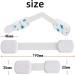 Child Safety Lock Set for Closets & Drawers | 6-Piece Baby Locking Cabinet Kit | No Drill Installation | Strong Adhesive | White - Buy Online on GoSupps.com