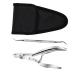 Healeved 1 Set Manicure 2-piece Set Toenail Clipper Toenail Brush Nail Clippers Home Tools Pedicure Nail Ingrown Toe Nipper Para U as Double Head Manicure Tools Stainless Steel
