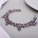 Chargances Bride Wedding Rhinestone Hair Vine Bridal Purple Hair Piece Crystal Headband Hair Accessories for Women and Girls (Purple) - Buy Online on GoSupps.com
