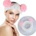 Plush Headband Fluffy Makeup Headband Pink Pompom Coral Fleece Headband for Women Girls Washing Face Shower Sports Beauty Skincare - Buy Online on GoSupps.com