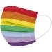 Ecnobia - 80 Pcs Disposable Safety Face_Masks Non-Woven Thick 3-Layer Breathable with Comfortable Elastic Earloop Mouth and Nose Protection New Upgraded Rainbow for Adults - Multicolored 80 count (Pack of 1) Multicolored - Buy Online on GoSupps.com