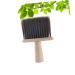 1pc Vintage Hair Brush for Broken Hair & Facial Cleaning - Wooden Hair Duster for Salons & Shaving - Brown Hair Removal Brush - Buy Online on GoSupps.com
