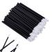 VIVIIHOO 100 Pieces Disposable Lip Brushes Lipstick Makeup Brushes Eyebrow Brush Pen Beauty Tool Kit (100 Pieces Black)
