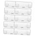 Stahad 10 pieces of box razor storage box Servant-based razor bag Razor protective cover Safety case for razor outdoor carnival case shaver holder plastic outside travel