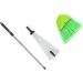 XHTLLO Retractable Leaf Rake Broom Set Stainless Steel Garden Hand Tool for Lawn Removal Adjustable Yard Cleaning Kit for Fallen Leaves - Buy Online on GoSupps.com