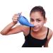 HEALTHANDWEALTH Ceramic Neti Pot for Nasal Cleansing | Natural Sinus Infection Treatment + 10 Sachet Neti Salt | 225ml Capacity (Blue) - Buy Online on GoSupps.com