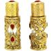 DFJOENVLDKHFE Glass Perfume Bottle Jewelry Enamel Fancy Crystal Perfume Bottle Refillable Empty Perfume Bottle 3mlGolden 3 - Buy Online on GoSupps.com