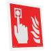 Notlok Safety Work Fire Protection Sign - 10 Pack - 15x15 cm Illuminating PVC - DIN EN ISO 7010 Fire Alarm Stickers for Easy Assembly - Buy Online on GoSupps.com