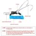 Diving Hook: Stainless Steel Reef Double Hook with Spiral Coil Lanyard & Quick-Release Buckle - Blue - Buy Online on GoSupps.com