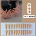24Pcs/Set Press On Nails Ins Personalized Simple Line Long Style False Nails Acrylic Fake Nails Full Cover Nails Tips Artificial Finger Manicure Press on nails for Women and Girls - Buy Online on GoSupps.com