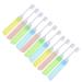 JECOMPRIS 12th trip toothbrush toothbrushes with bristle toothbrush for adult travel toothbrush together collapsible toothbrushes care cleaning brush travel