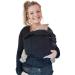 Hoppediz Bondolino Plus Baby Carrier - Comfortable Front & Back Carrier for Newborns - All Black Design - Buy Online on GoSupps.com
