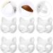 Homoyoyo 6 PCS DIY Cat Masks - Unpainted Paper Mache Masquerade Masks for Halloween Cosplay & Costume Parties - Buy Online on GoSupps.com