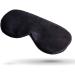 Natural Silk Sleep Mask - Eye Cover for Restful Sleep | Super Soft Black Blindfold - Buy Online on GoSupps.com