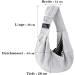 Shop Cuby Dog & Cat Sling Carrier - Soft Cotton Grey Pet Travel Bag for Small Dogs & Cats | Comfortable & Stylish - Buy Online on GoSupps.com