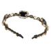 Amosfun baroque hair ripe with rhinestones crystal beads hair band gothic style wedding headdress fashionable hair accessory for women
