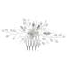 Didiseaon Bridal Pearl Comb Rhinestone Hair Comb Rhinestone Hair Clip Hair Accessories for Bride Bridal Hair Clip Bridal Headpiece Barrettes for Girls Women's Manual Abs Hair up