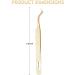 Ms. Queen Professional Lash Tweezers for Mega Volume Mink Extensions - S-Curved/M015-3 - Buy Online on GoSupps.com
