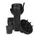 FHI Heat Platform All-In-One Blow Out Handle Less Hair Dryer with Attachment Set Comb Concentrator & Diffuser Black