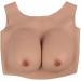 Fhuili Crossdressers Silicone Breasts - Natural Round Collar Design G Cup Fake Breasts for Transvestite Cosplay - Buy Online on GoSupps.com