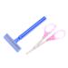 Ruilogod Body Armpit Hair Shaver Remover Eyebrow Scissors Trimmer 2 in 1